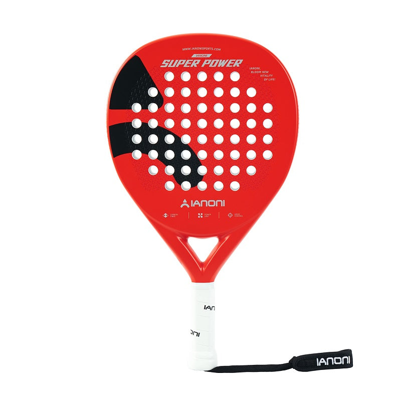 IANONI SUPER POWER Pink Carbon fiber 3D Surface Paddle Tennis Racket