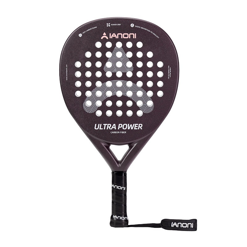IANONI ULTRA POWER Brown Carbon fibe Rough surface Padel Racket