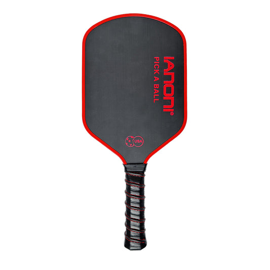 IANONI Pickleball Paddle - Featherweight Carbon Friction Textured Surface with High Grit & Spin and Agility, Super Lightweight Pickleball Rackets with Highly Flexible and Fast Shot