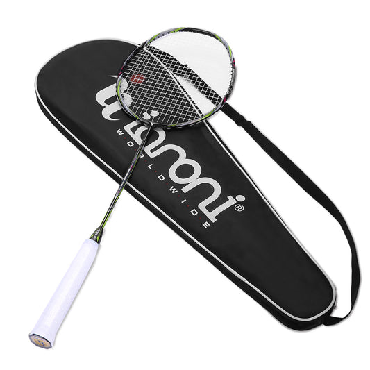 Premium Quality Carbon Fiber Badminton Set of 2 |Includes 2 Carbon Fiber Rackets,2 Overgrip,1 Carrying Bag