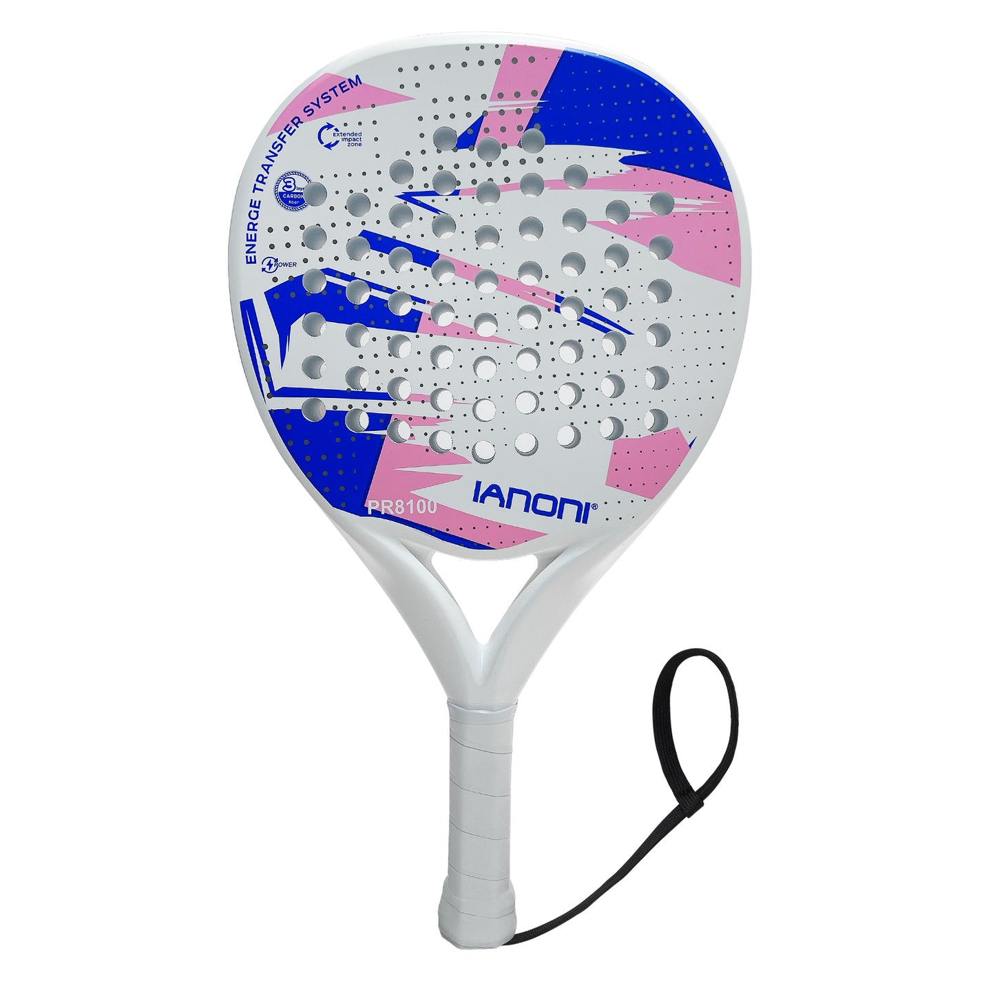 Paddle Tennis Racket Carbon Fiber Surface with EVA Memory Flex Foam Core Paddle Rackets