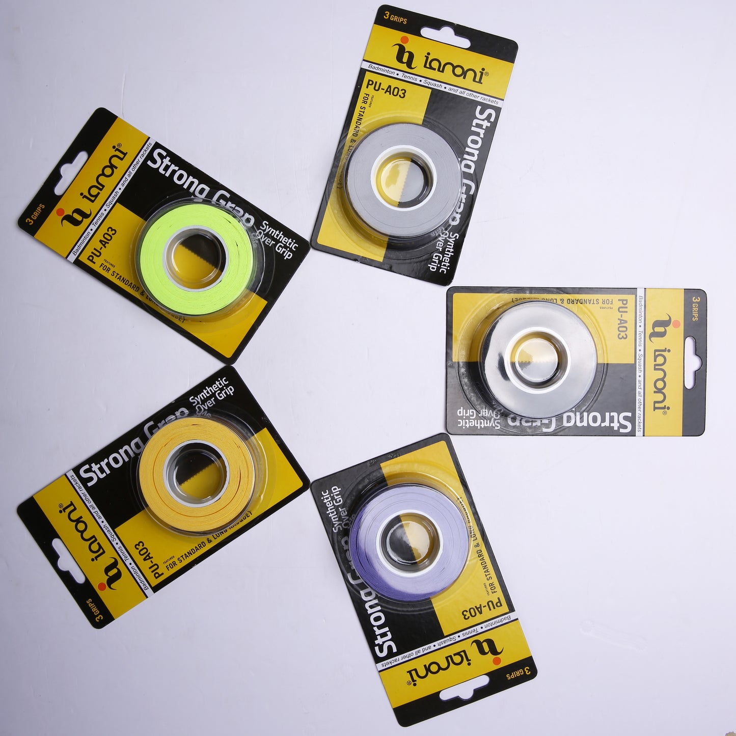 Sports Overgrip, for Tennis, Pickleball, Squash, Badminton, and Racquetball, Durable and Absorbent, Easy to Apply, Various Colors