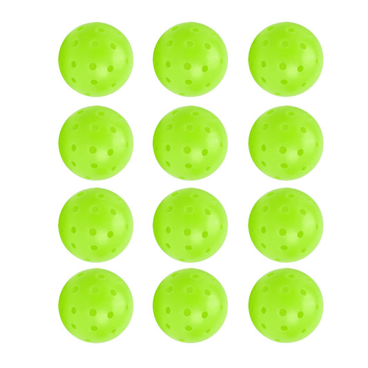 Outdoor Pickleballs (12 Pack) -Specifically Designed and Optimized for Pickleball