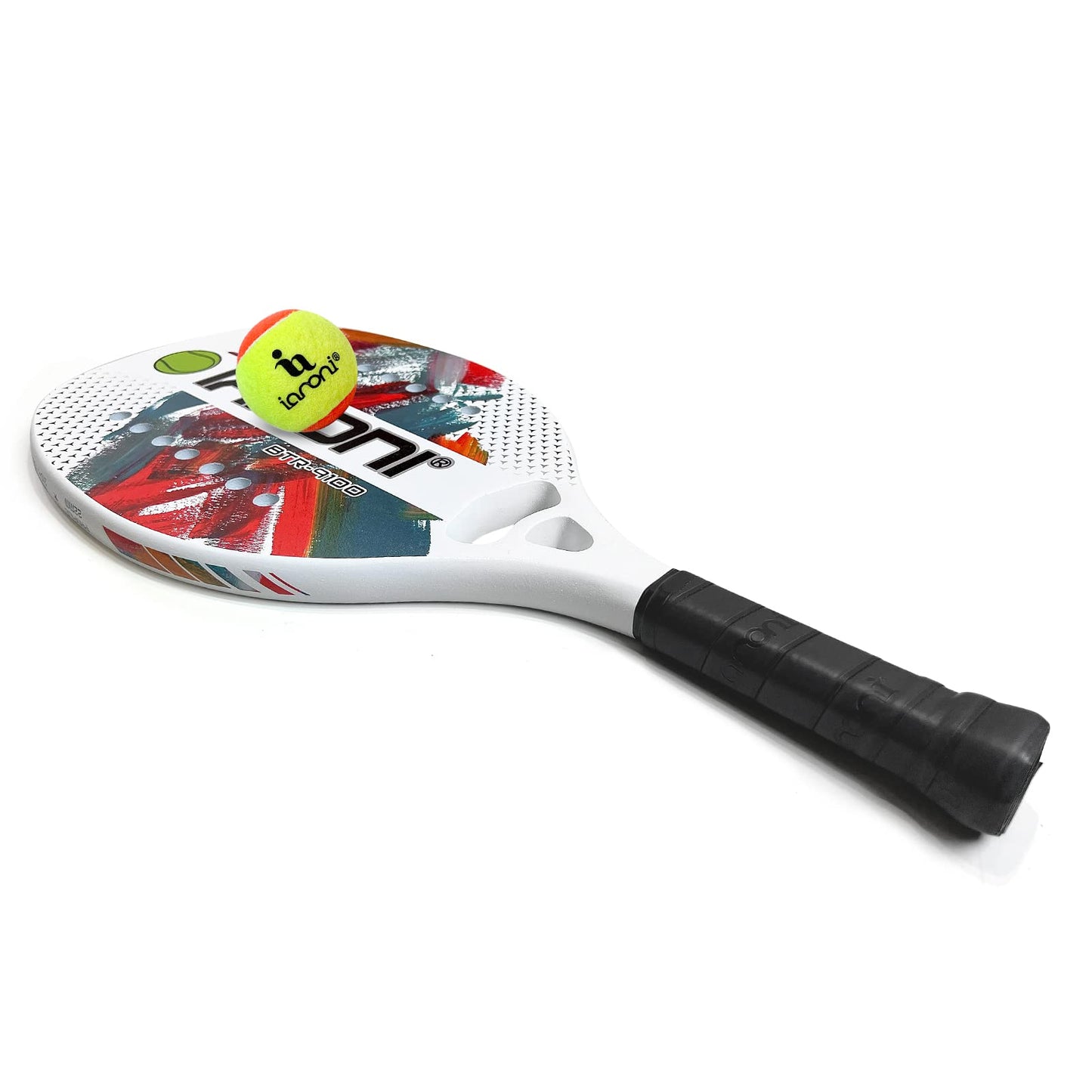 IANONI Beach Tennis Paddle Beach Tennis Racket Set Carbon Fiber with EVA Memory Foam Core Tennis Padel