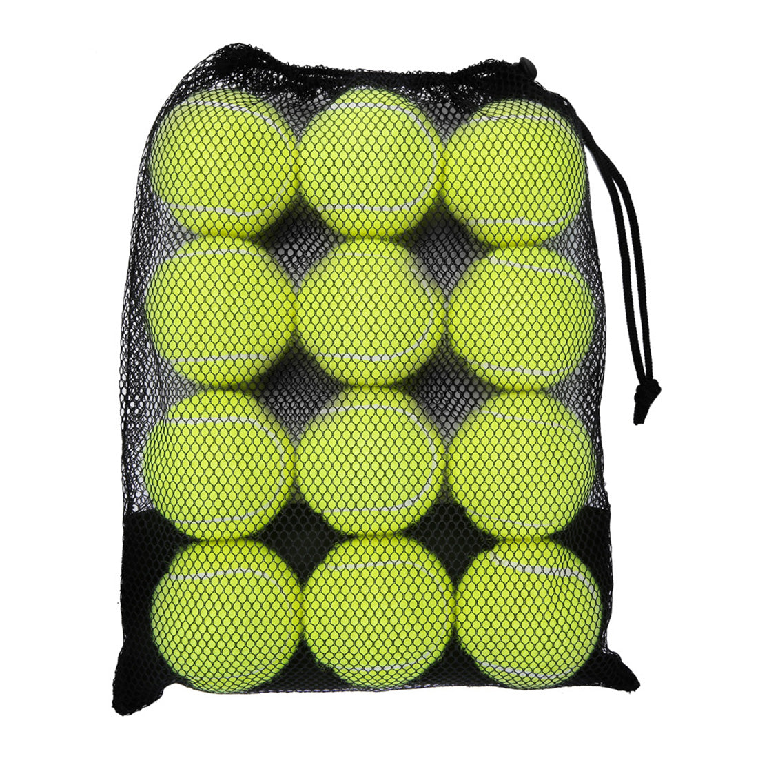 12-Pack Standard Pressure Training Tennis Balls, Highly Elasticity, More Durable, Good for Beginner Training Ball
