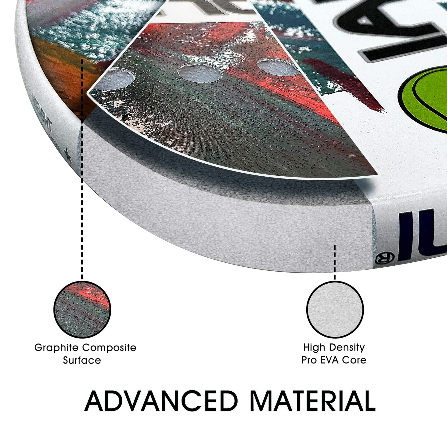 IANONI Beach Tennis Paddle Beach Tennis Racket Set Carbon Fiber with EVA Memory Foam Core Tennis Padel