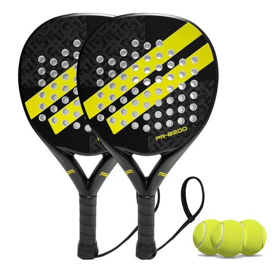 ianoni Paddle Tennis Racket Carbon Fiber Surface with EVA Memory Flex Foam Core POP Padle Racquts