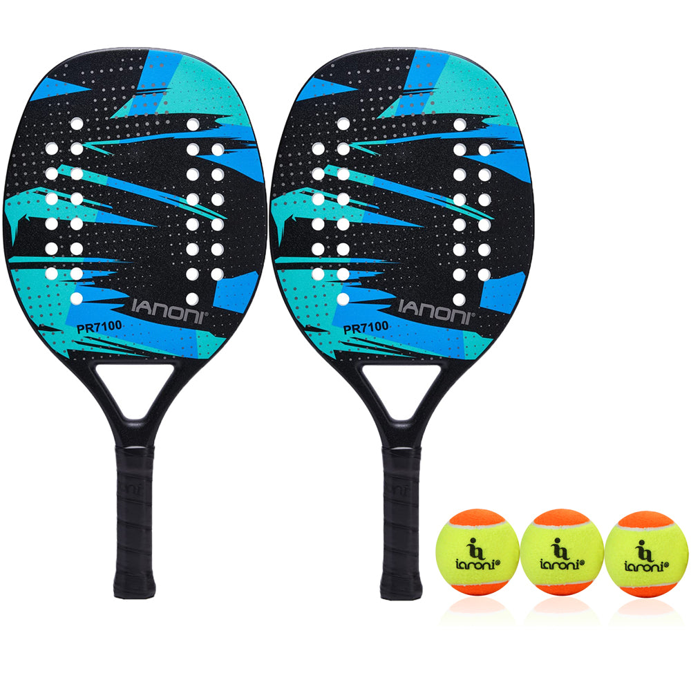 IANONI Beach Tennis Paddle Beach Tennis Racket Carbon Fiber with EVA Memory Foam Core Tennis Paddles
