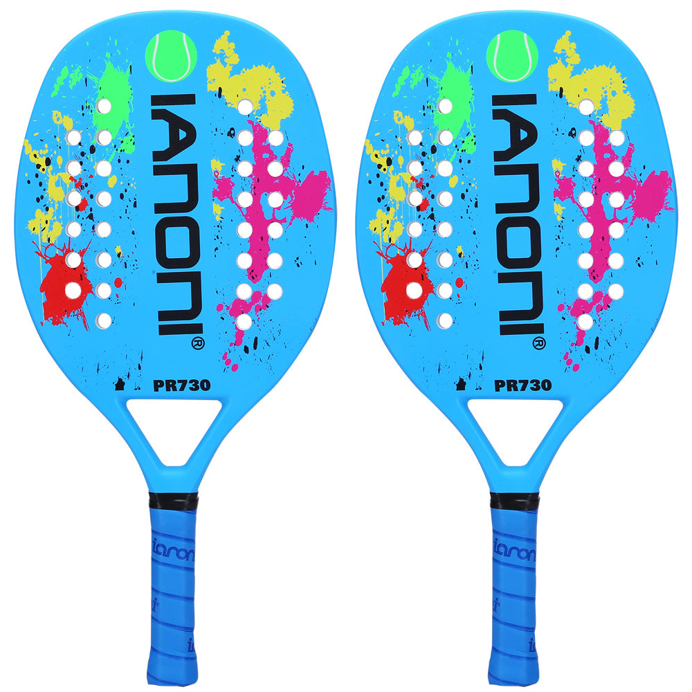 ianoni Beach Tennis Racket,Carbon Fiber Grit Face with EVA Memory Foam Core Beach Tennis Racket