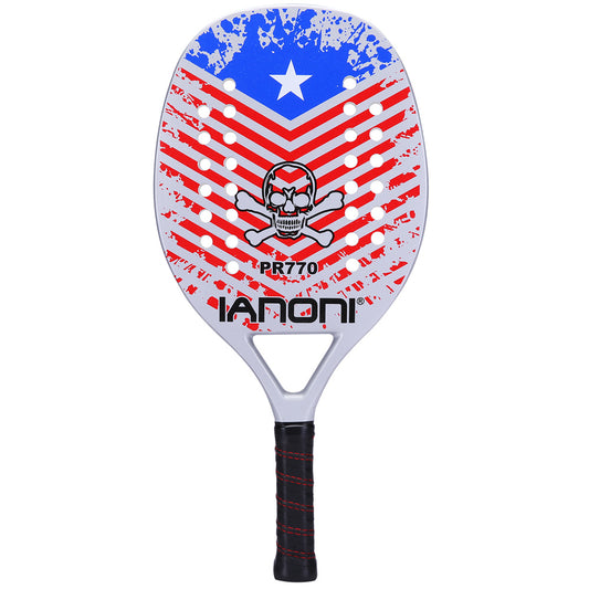 IANONI Beach Tennis Racket,Carbon Fiber Grit Face with EVA Memory Foam Core