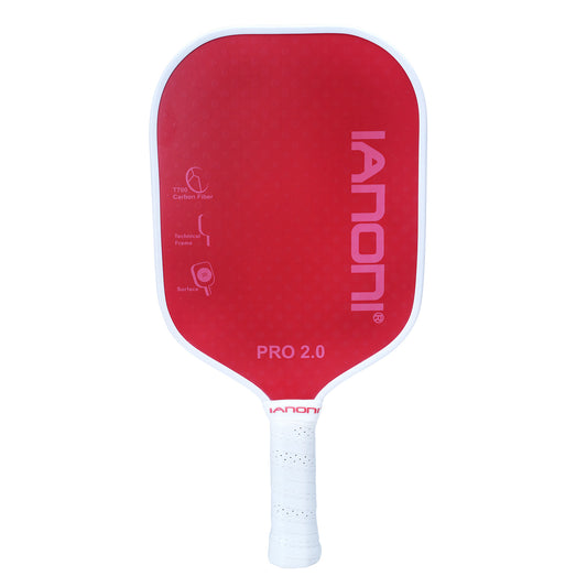 IANONI Optimum 3D Carbon Fiber Pickleball Paddles , Extreme Spin Technology for Increased Control,Graphite Pickleball Rackets with Large Sweet Spot or Head-Heavy Balance