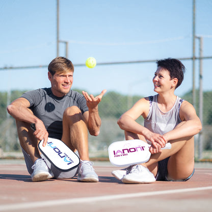 IANONI Pickleball Paddle - Carbon Abrasion Surface with High Grit & Spin, Pickleball Paddle with Polypropylene Honeycomb Core