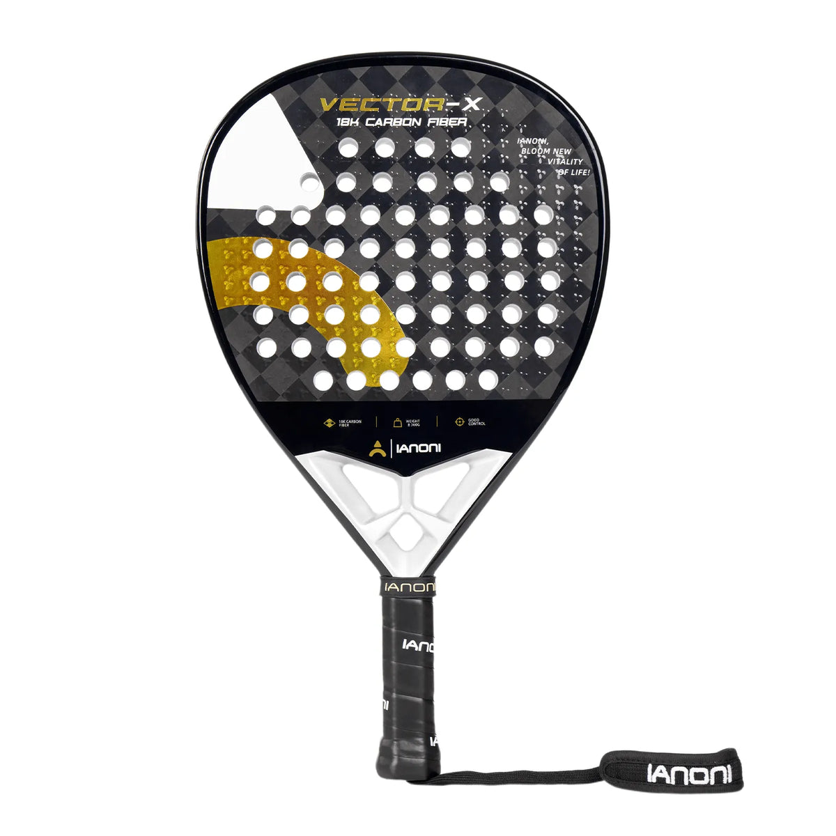 IANONI VECTOR-X Padel Racket – Gold