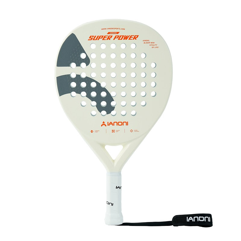 IANONI SUPER POWER Pink Carbon fiber 3D Surface Paddle Tennis Racket