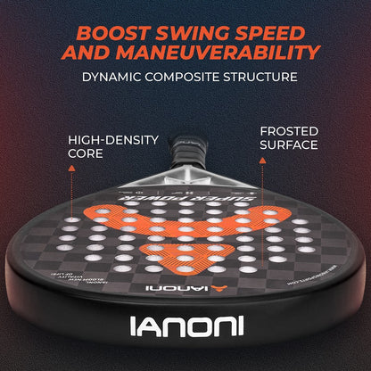 IANONI 18K carbon fiber rough surface SUPER POWER padel racket