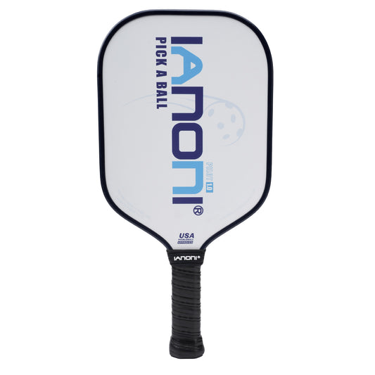 IANONI Pickleball Paddle - Carbon Abrasion Surface with High Grit & Spin, Pickleball Paddle with Polypropylene Honeycomb Core