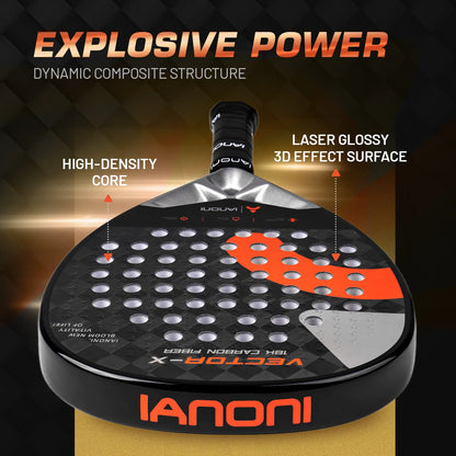 IANONI VECTOR-X Padel Racket – Orange