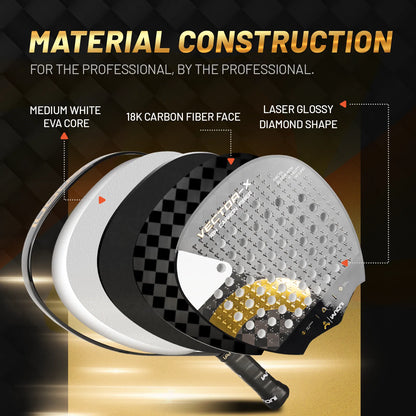 IANONI VECTOR-X Padel Racket – Gold