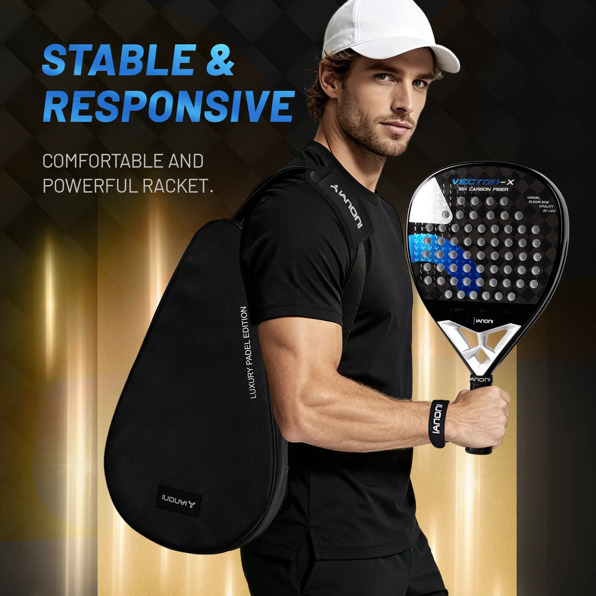 IANONI VECTOR-X Padel Racket – Royal Blue
