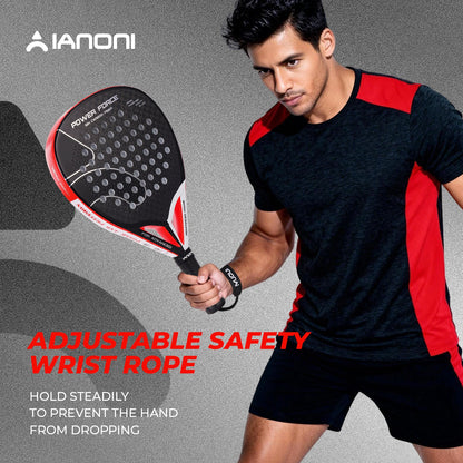 IANONI power force 12K laser effect 3d Surface high elasticity core padel racket
