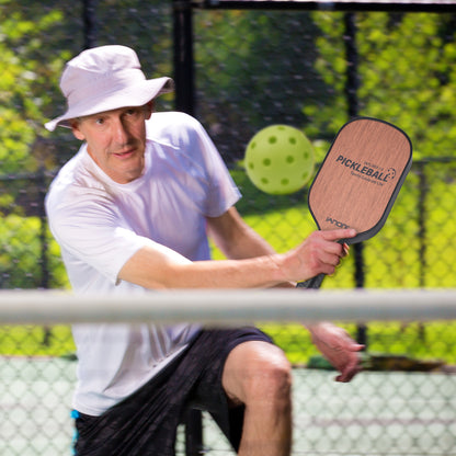 IANONI Pickleball Paddle - Carbon Abrasion Surface with High Grit & Spin, Sure-Grip Elongated Handle, Pickleball Paddle with Polypropylene Honeycomb Core