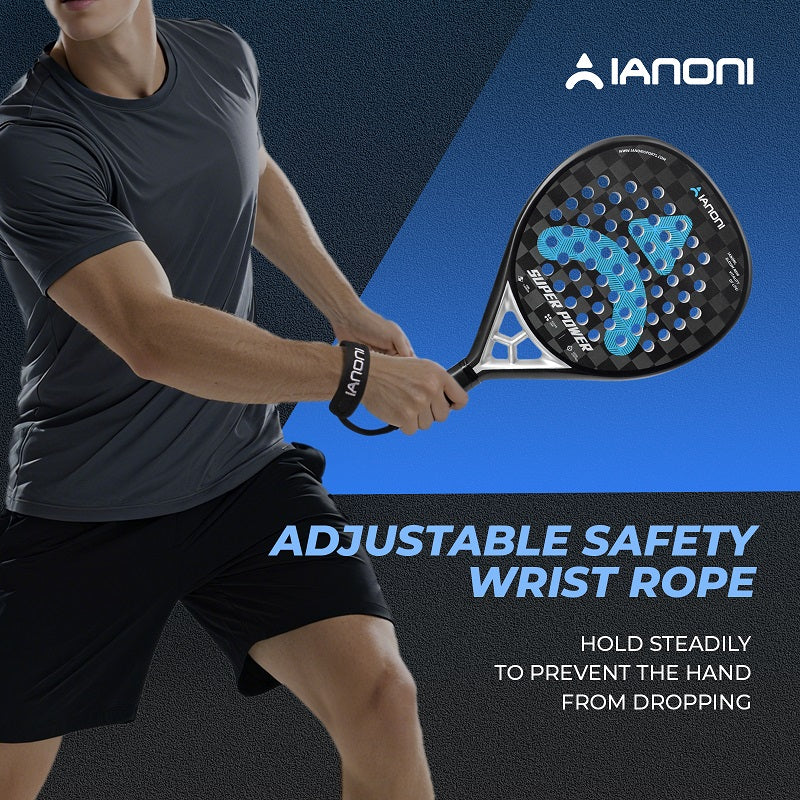 IANONI 18K carbon fiber rough surface SUPER POWER paddle tennis racket