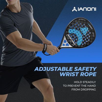 IANONI 18K carbon fiber rough surface SUPER POWER paddle tennis racket