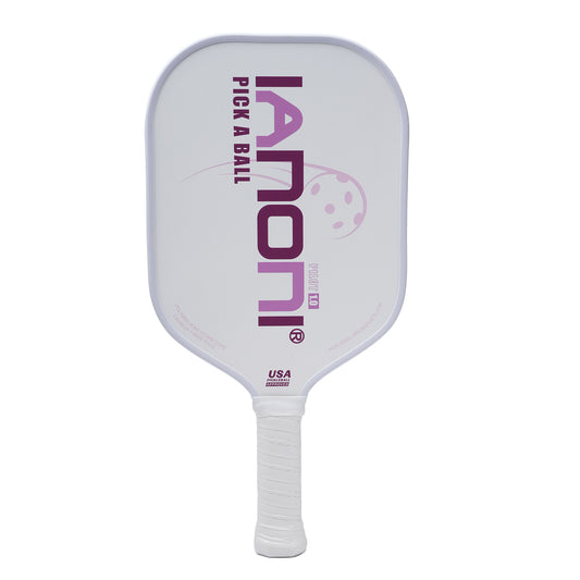 IANONI Pickleball Paddle - Carbon Abrasion Surface with High Grit & Spin, Pickleball Paddle with Polypropylene Honeycomb Core