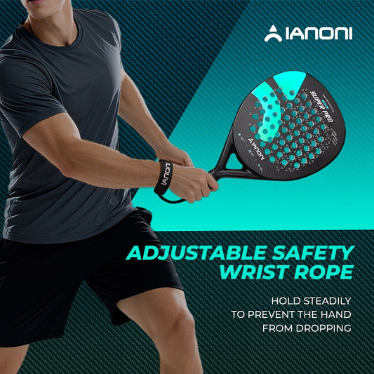 IANONI SUPER PRO 3K Carbon Fiber 3D Surface Paddle Tennis Racket