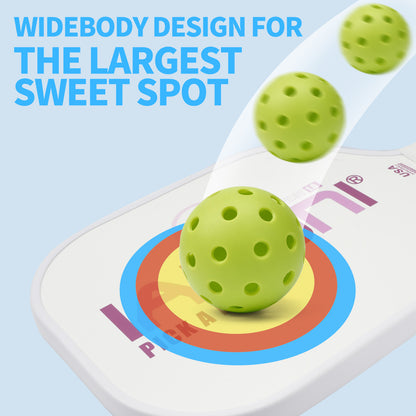 IANONI Pickleball Paddle - Carbon Abrasion Surface with High Grit & Spin, Pickleball Paddle with Polypropylene Honeycomb Core