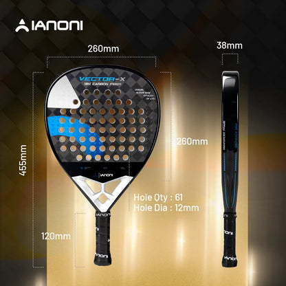 IANONI VECTOR-X Padel Racket – Royal Blue