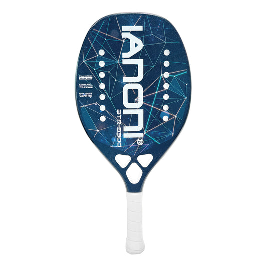 ianoni Beach Tennis Racket,Carbon Fiber Grit Face with EVA Memory Foam Core Beach Tennis Racket