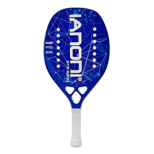 ianoni Beach Tennis Racket,Carbon Fiber Grit Face with EVA Memory Foam Core Beach Tennis Racket