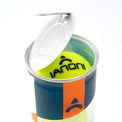 IANONI Padel Ball PRO 45% Wool Pressurized Can, 3 Padel Balls