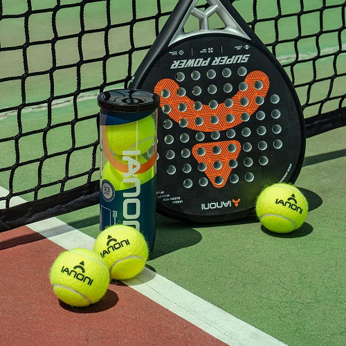 IANONI Padel Ball PRO 45% Wool Pressurized Can, 3 Padel Balls