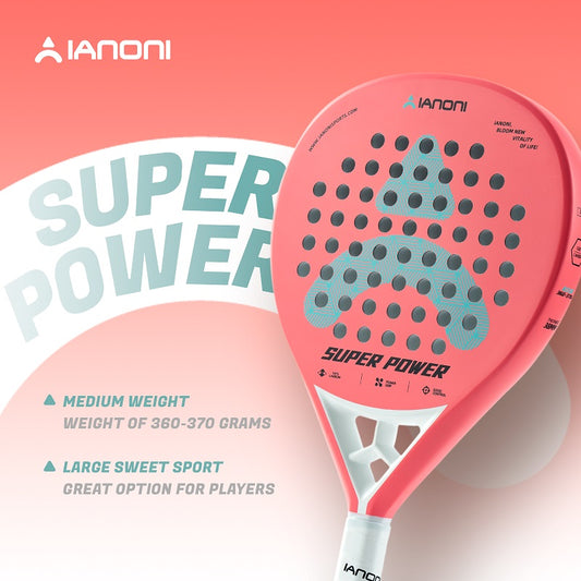 IANONI SUPER POWER Watermelon Red Carbon fiber Padel Racket