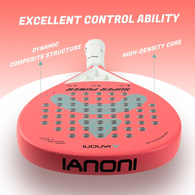 IANONI SUPER POWER Watermelon Red Carbon fiber Padel Racket