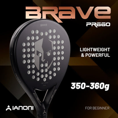 IANONI PR670 Black Mask Carbon Fiber Padel Racket