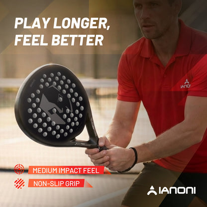 IANONI PR670 Black Mask Carbon Fiber Padel Racket