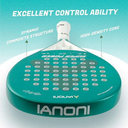 IANONI SUPER POWER Green Carbon fiber Paddle Tennis Racket