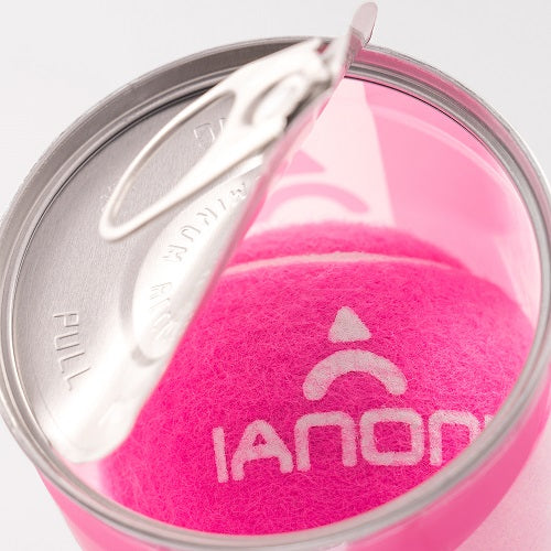 IANONI Padel Ball PRO Rose Red (High-performance) 45% Wool, pressurized can, 3 balls