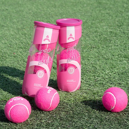 IANONI Padel Ball PRO Rose Red (High-performance) 45% Wool, pressurized can, 3 balls