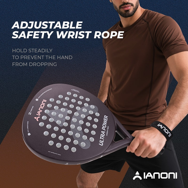 IANONI ULTRA POWER Brown Carbon fibe Rough surface Padel Racket