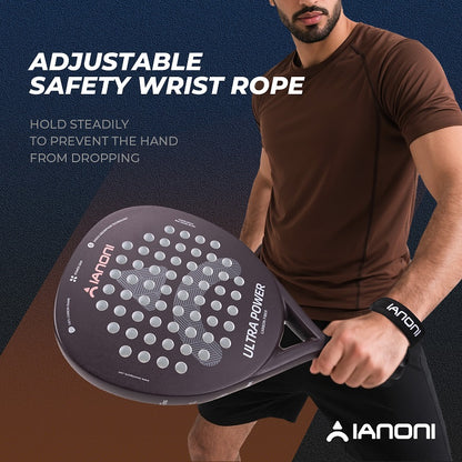 IANONI ULTRA POWER Brown Carbon fibe Rough surface Padel Racket