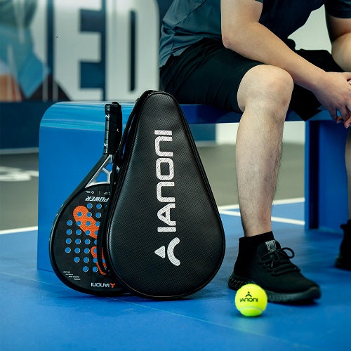 IANONI Leather Padel Bag Black High Quality