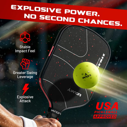 IANONI STRAK V1-P Pickleball Paddle – Red