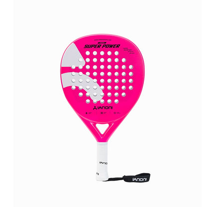 IANONI SUPER POWER Pink Carbon fiber 3D Surface Paddle Tennis Racket