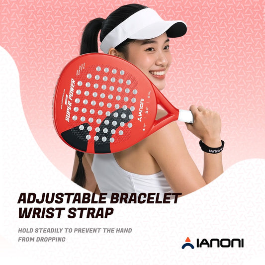 IANONI SUPER POWER Red Carbon fiber 3D Surface Padel Tennis Racket