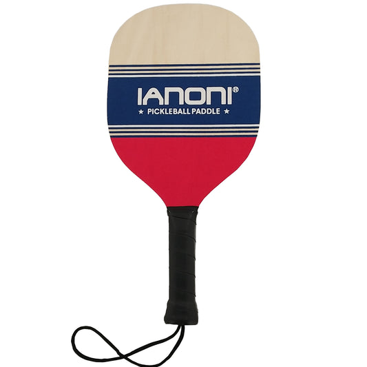 Pickleball Wood 2-Paddle Set - Pickleball Paddle Set Includes 2 Wood Pickleball Paddles, 4 Pickleballs, 1 Non-woven bag