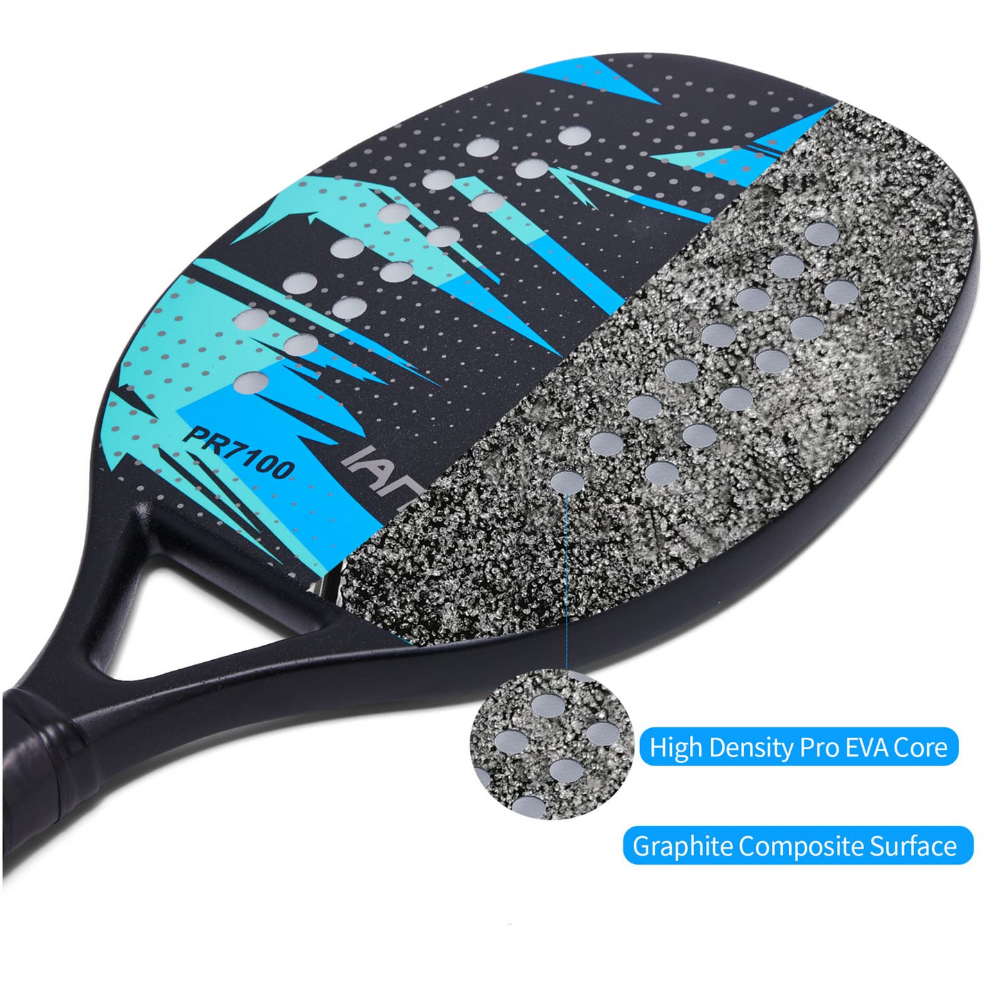 IANONI Beach Tennis Paddle Beach Tennis Racket Carbon Fiber with EVA Memory Foam Core Tennis Paddles